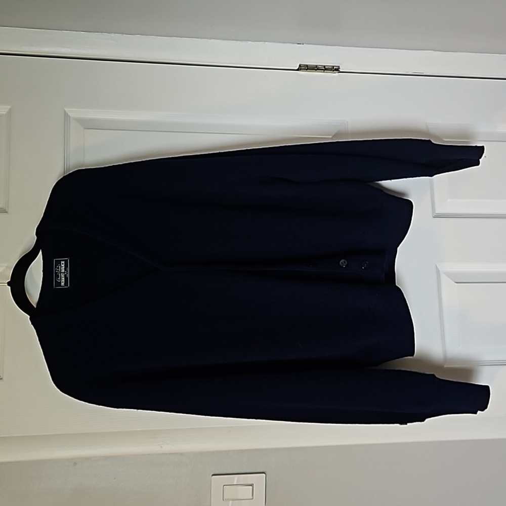 VINTAGE -Arnold Palmer Robert Bruce 3X navy blue sweater